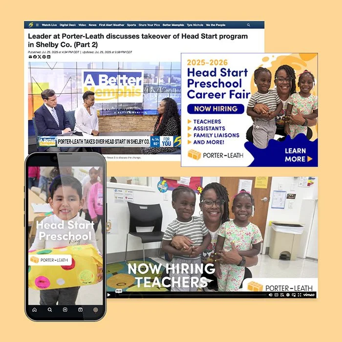 Porter-Leath Head Start recruitment campaign