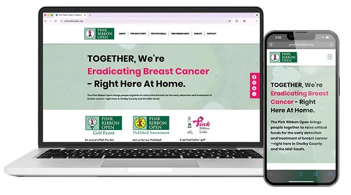 Pink Ribbon Open website