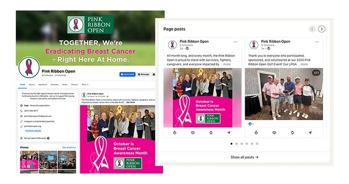 Pink Ribbon Open Social Media Management