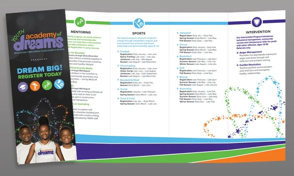 Youth Academy of Dreams brochure