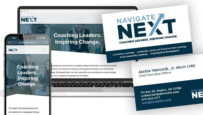 NavigateNext website and business cards