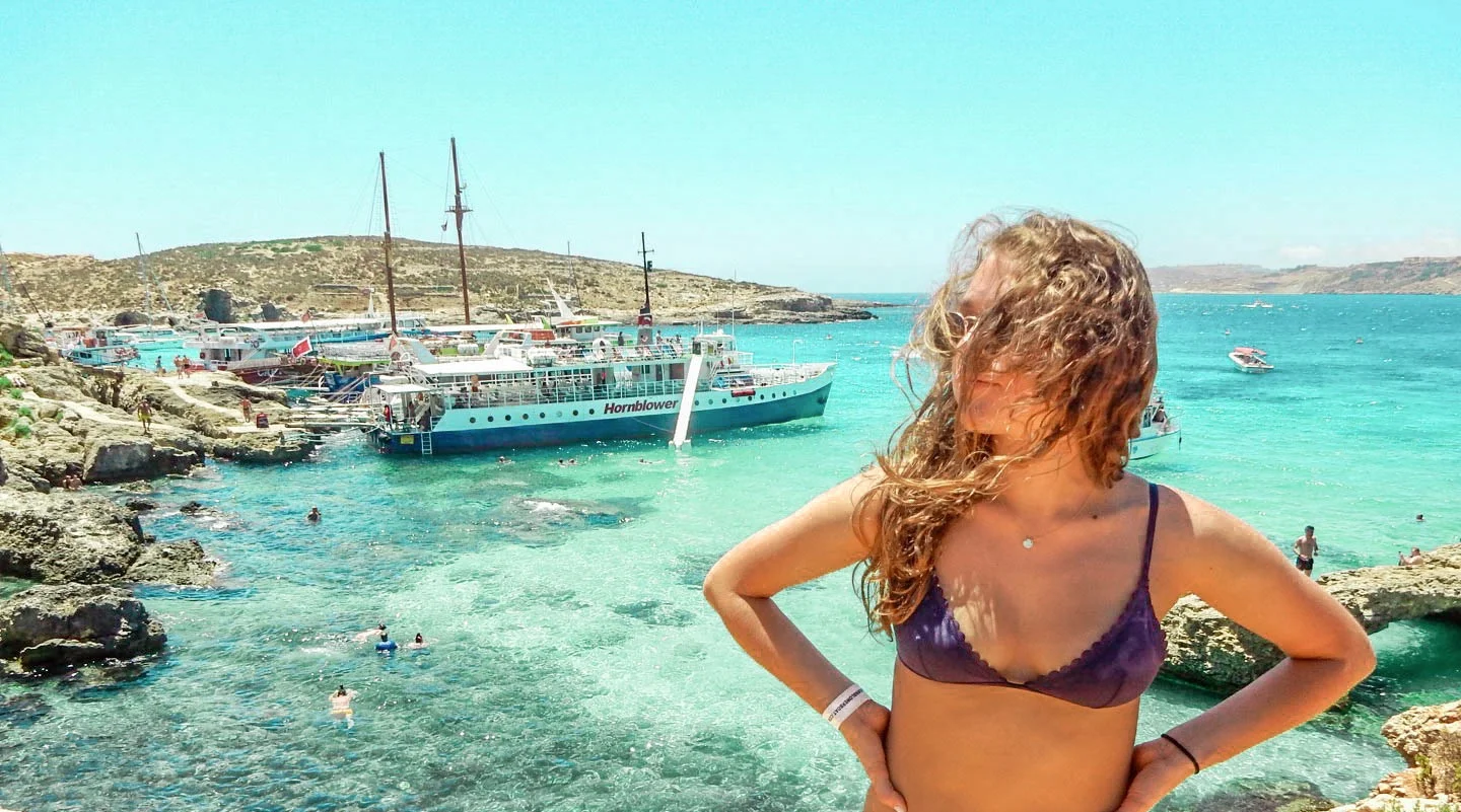 walking around the blue lagoon
