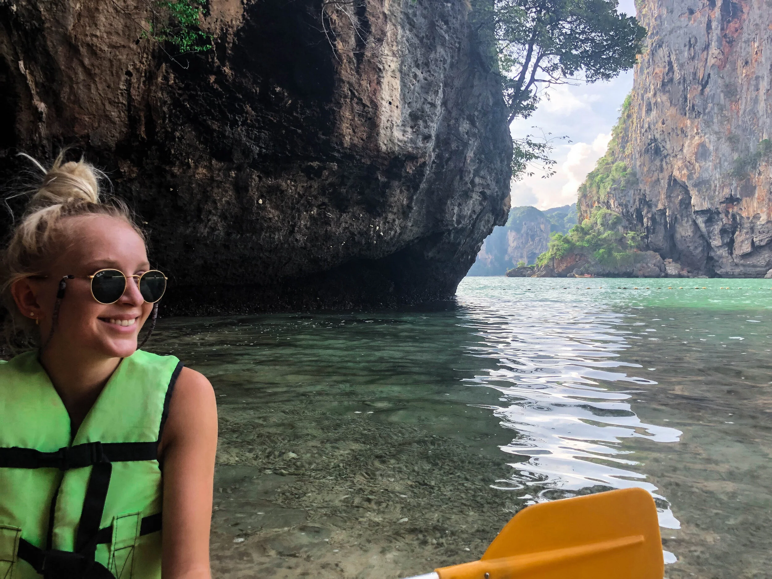 kayaking around railay