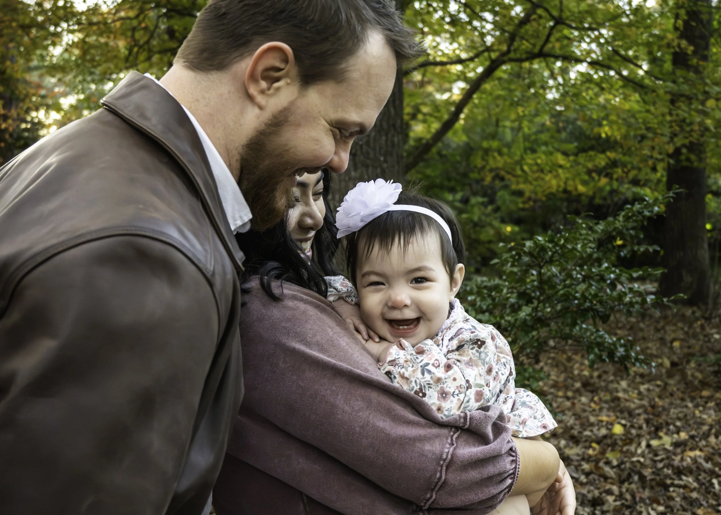 A Family Session With a Little Girl Turning One | Birmingham Botanical Gardens Family Photo Session