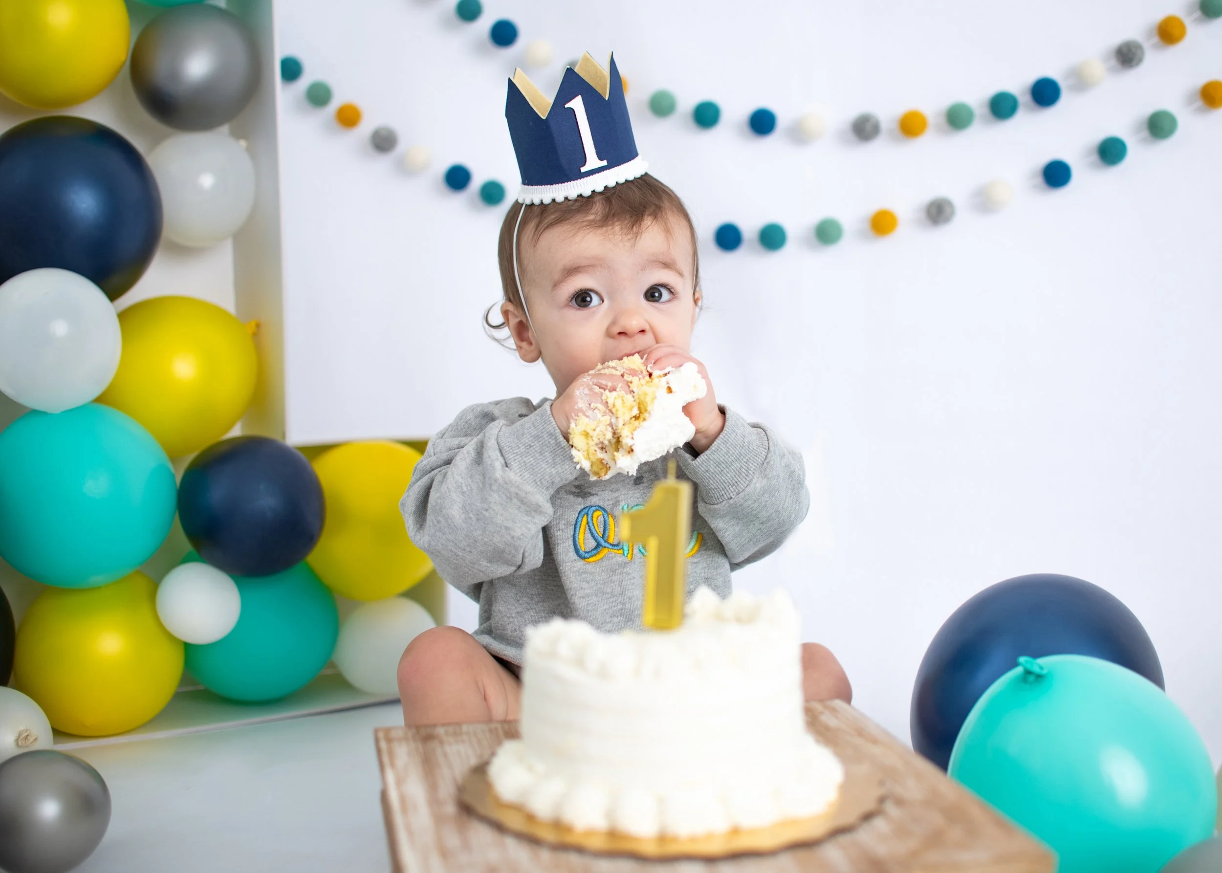cake smash photo session birmingham, alabama