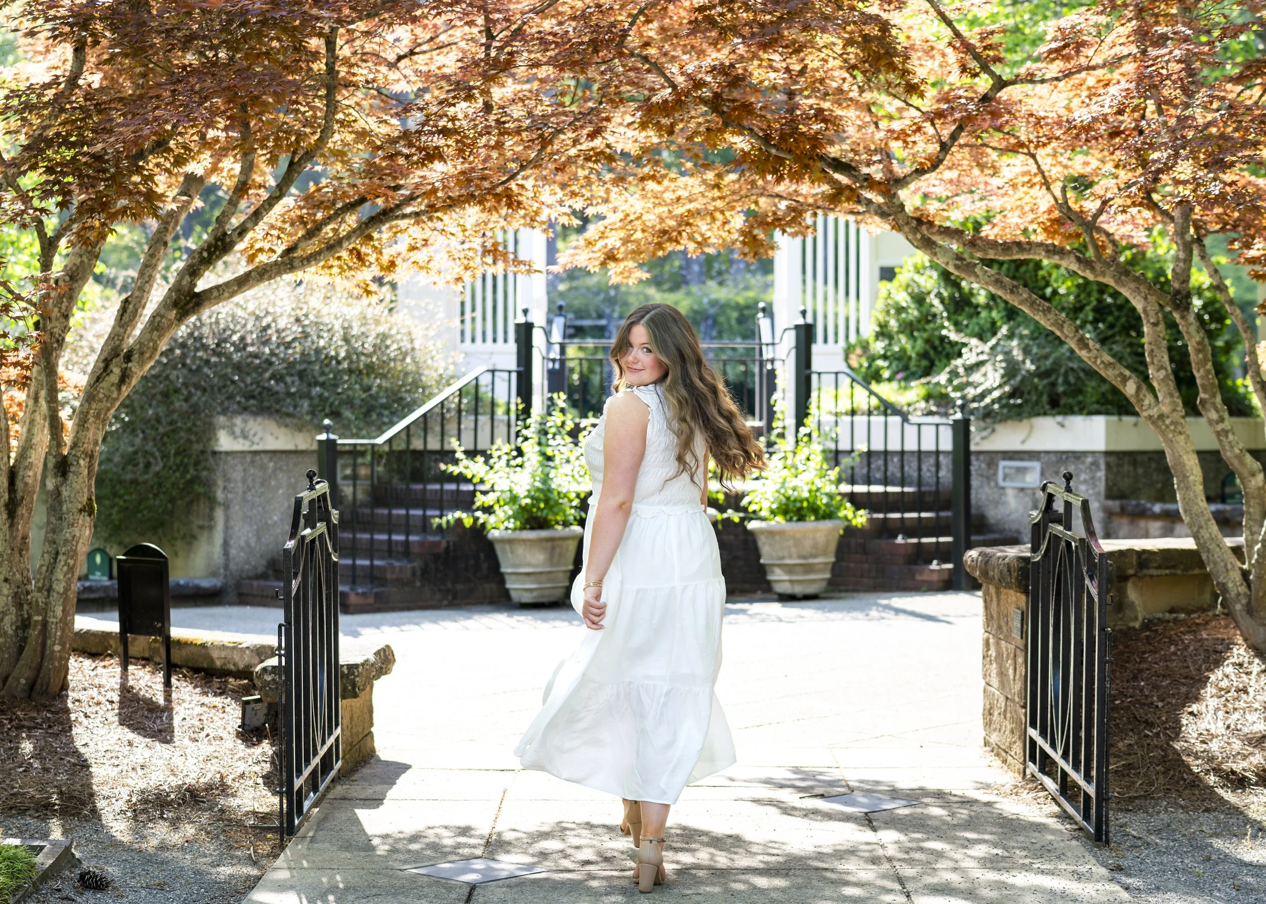 graduation photos Birmingham Botanical Gardens Hoover senior