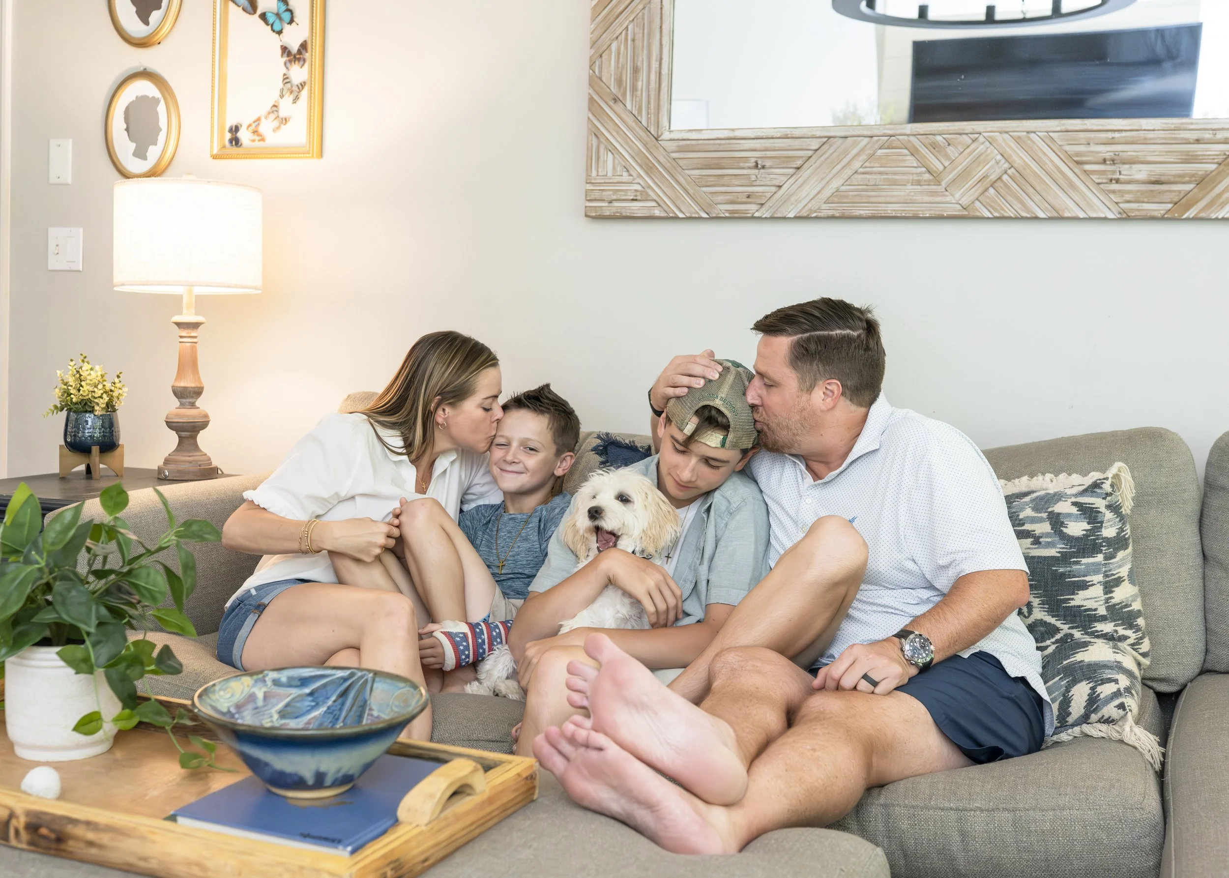 family photographer Birmingham AL, in home family session