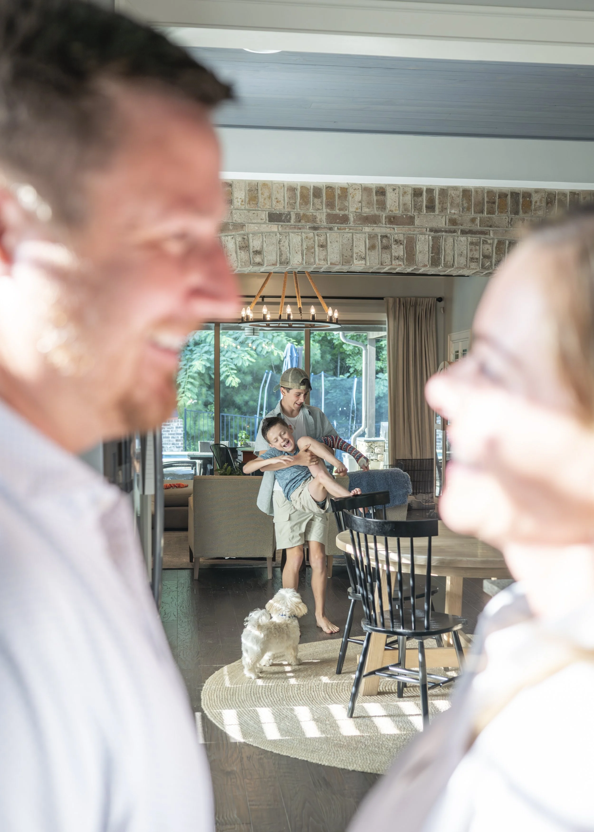 family photographer Vestavia Hills AL, in home family session