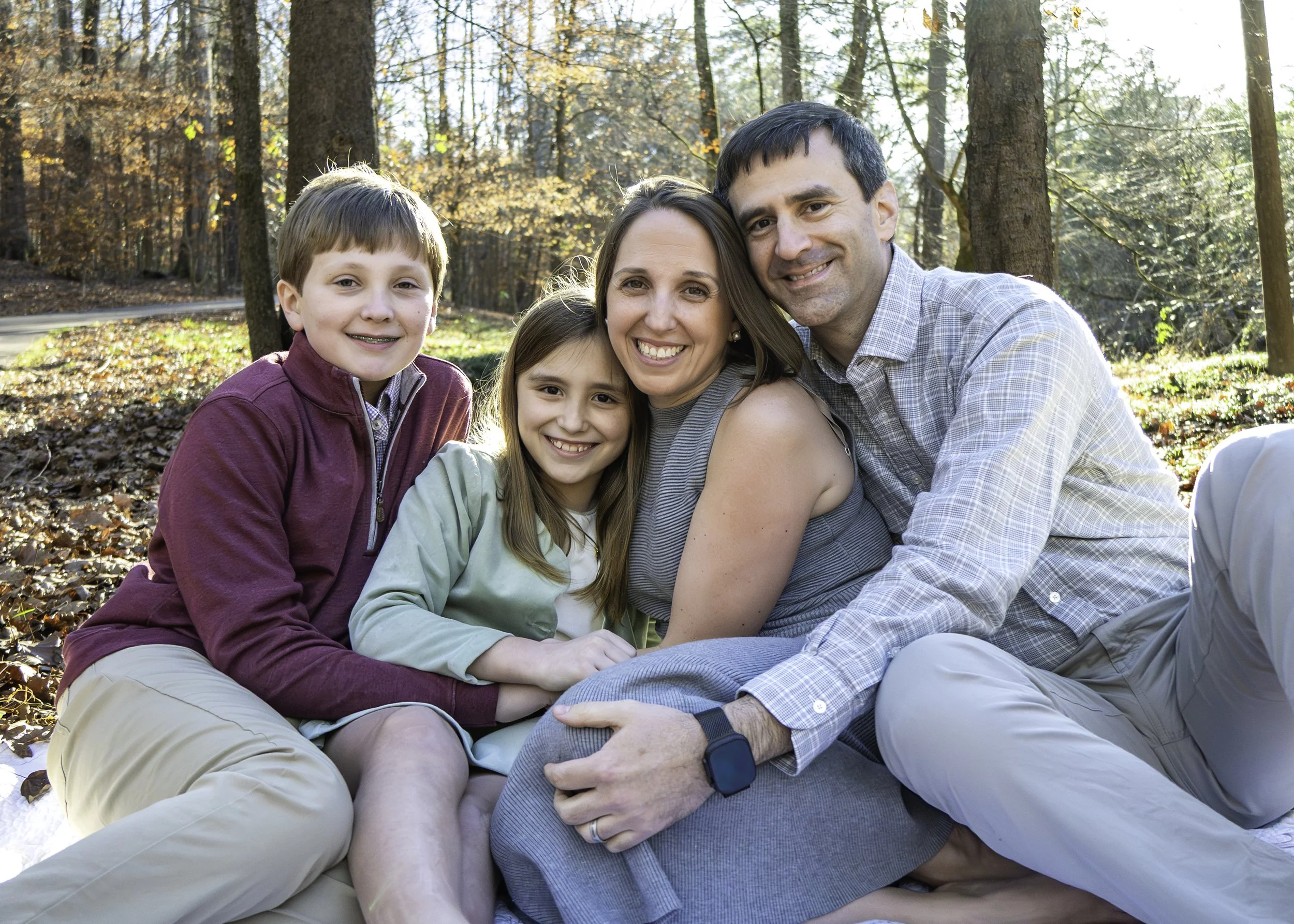 Outdoor family portraits by a family photographer in Birmingham AL