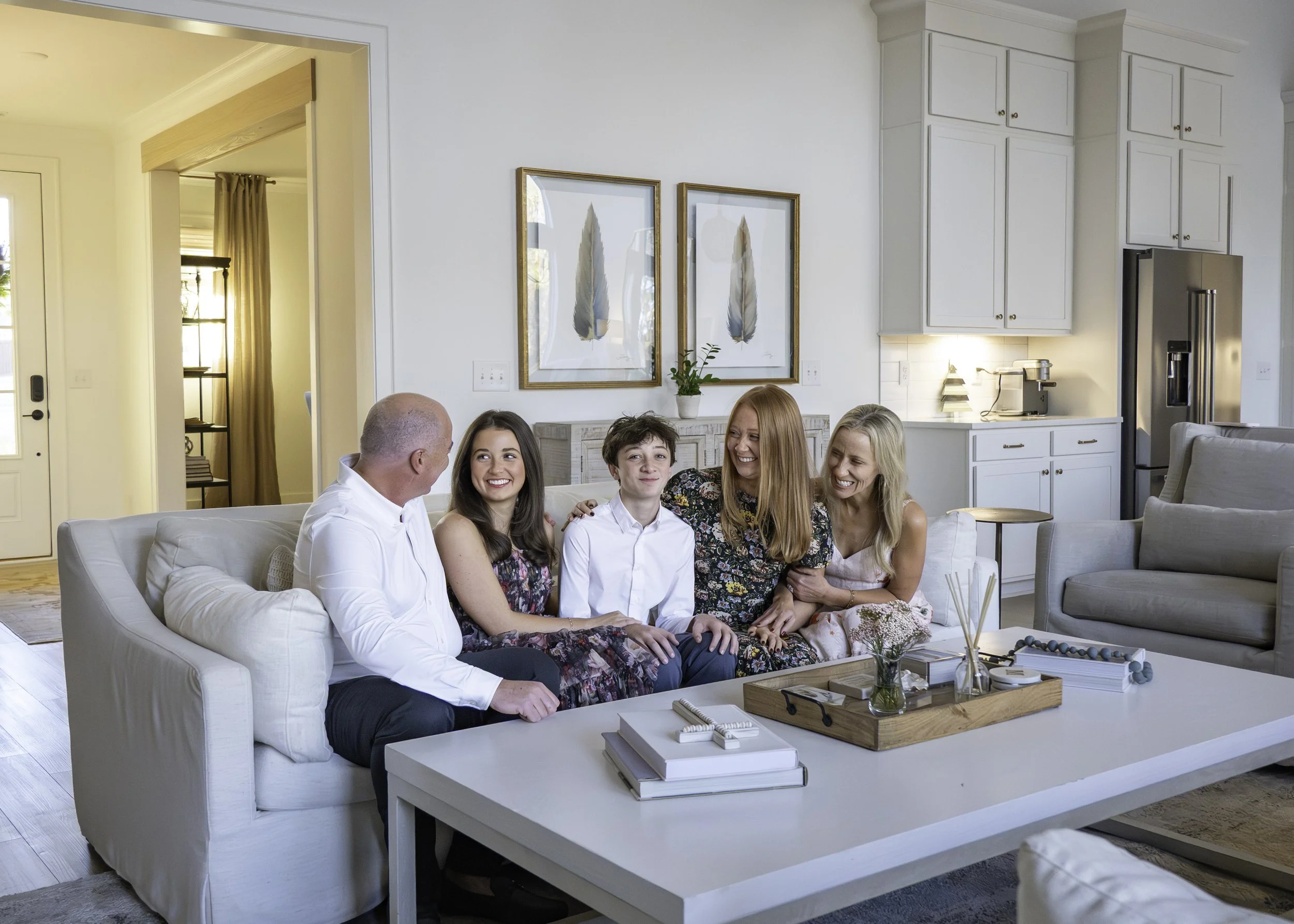 A Family Session at Home While Their Oldest Was Home from College | Birmingham, Al Family Photographer