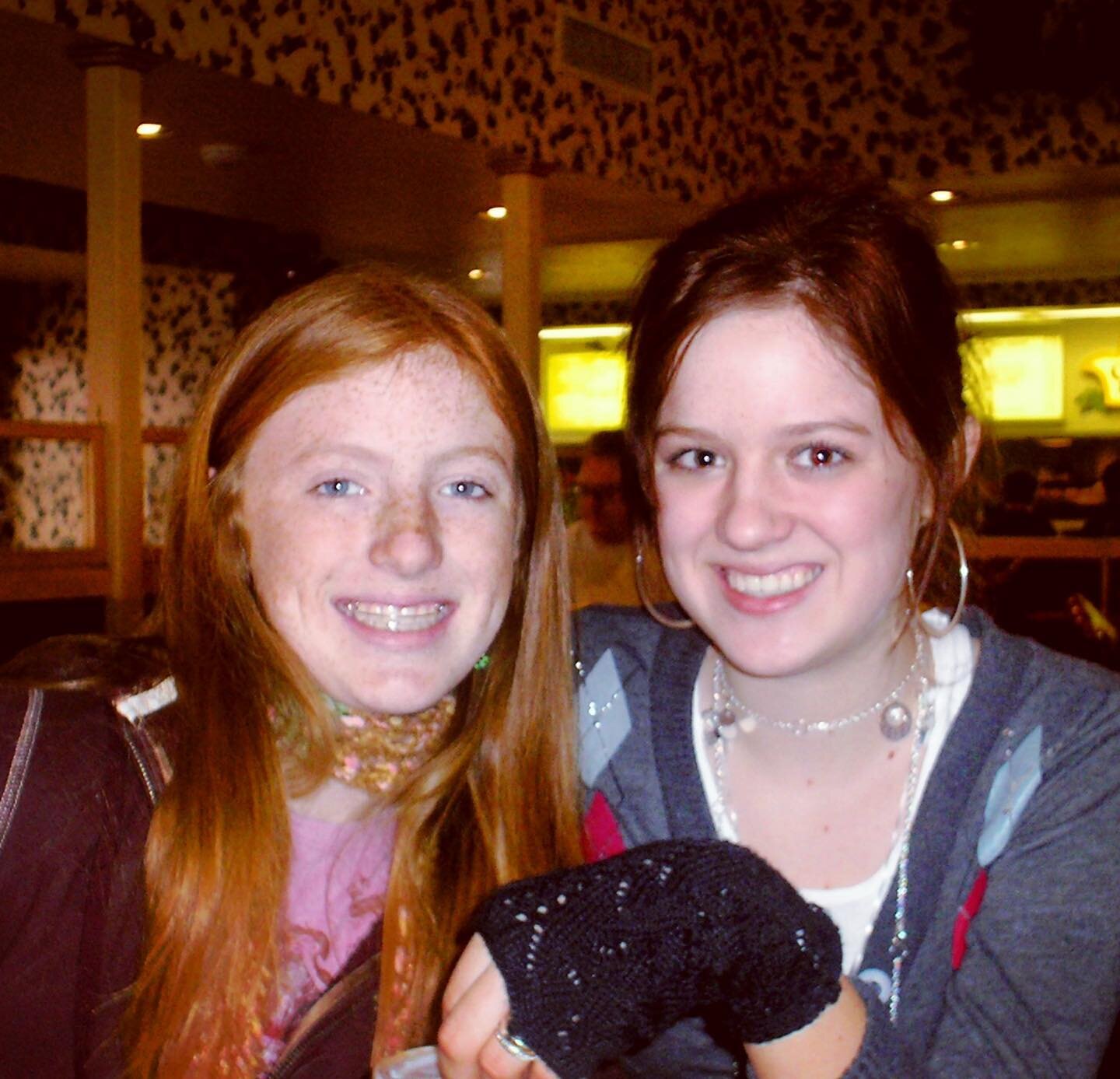 My little sister just left after another brief visit from Australia so obviously I am obligated to post an oldie of us to represent my dramatic sadness regarding her departure. This one hailing from 2005 at a Salt Lake City Crown Burgers.