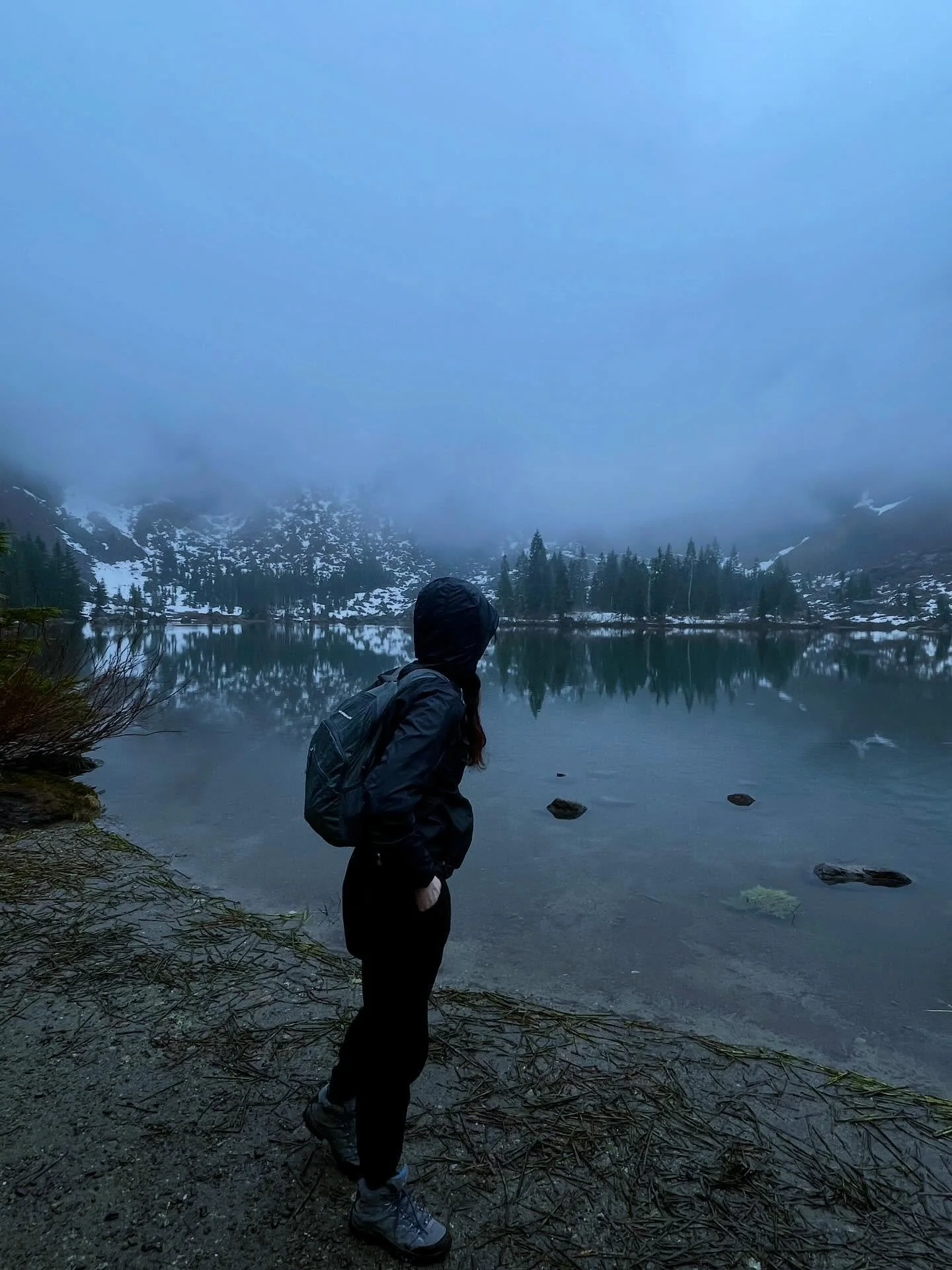 Simply had to visit (and take a photo in front of) Heather Lake :)