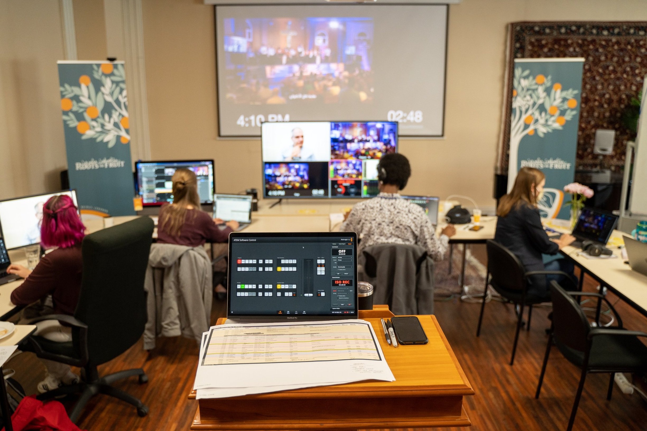 The virtual conference command center