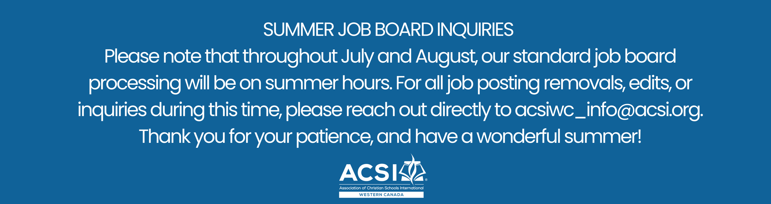 Submit a Job Posting — ACSI - Western Canada