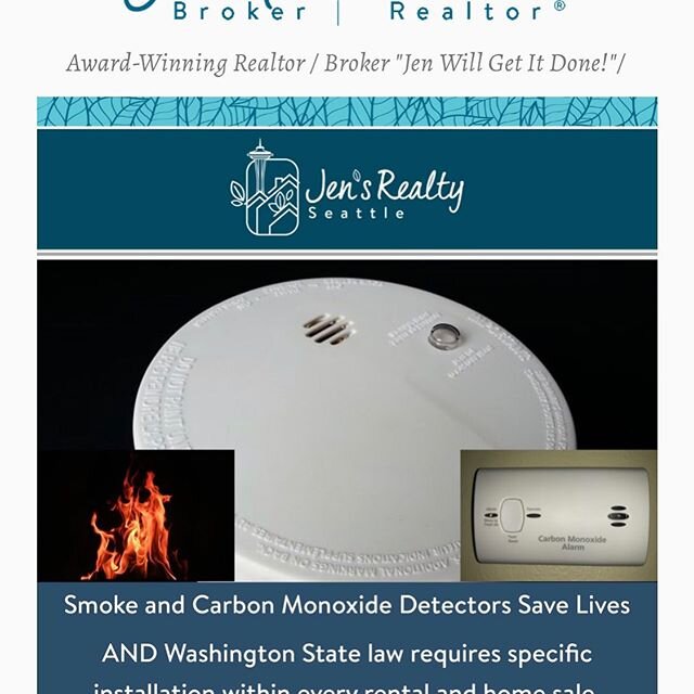 It&rsquo;s daylight savings! I&rsquo;m sure you remembered to change your clocks... but don&rsquo;t forget to also change the batteries in your smoke &amp; carbon dioxide detectors. ❤️🔑👩&zwj;💼🏡 #jensrealty #remax #remaxhustle #realtor #seattlerea