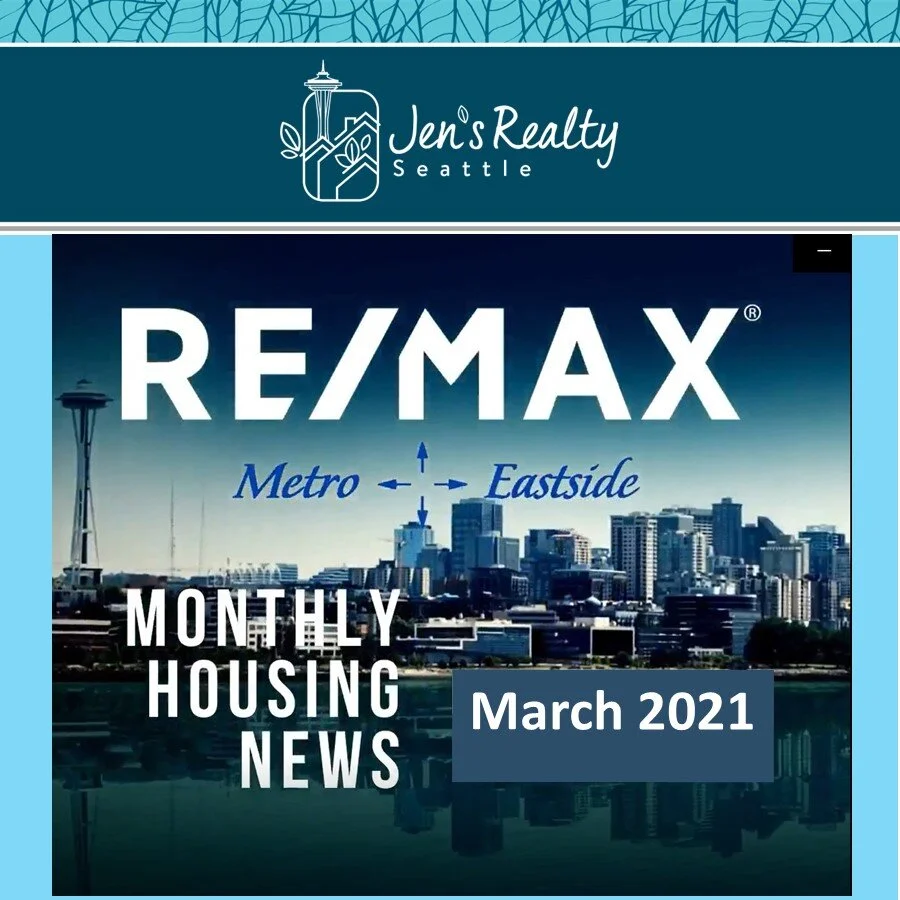 Real Estate Market Update - Seattle and Bellevue - March 2021