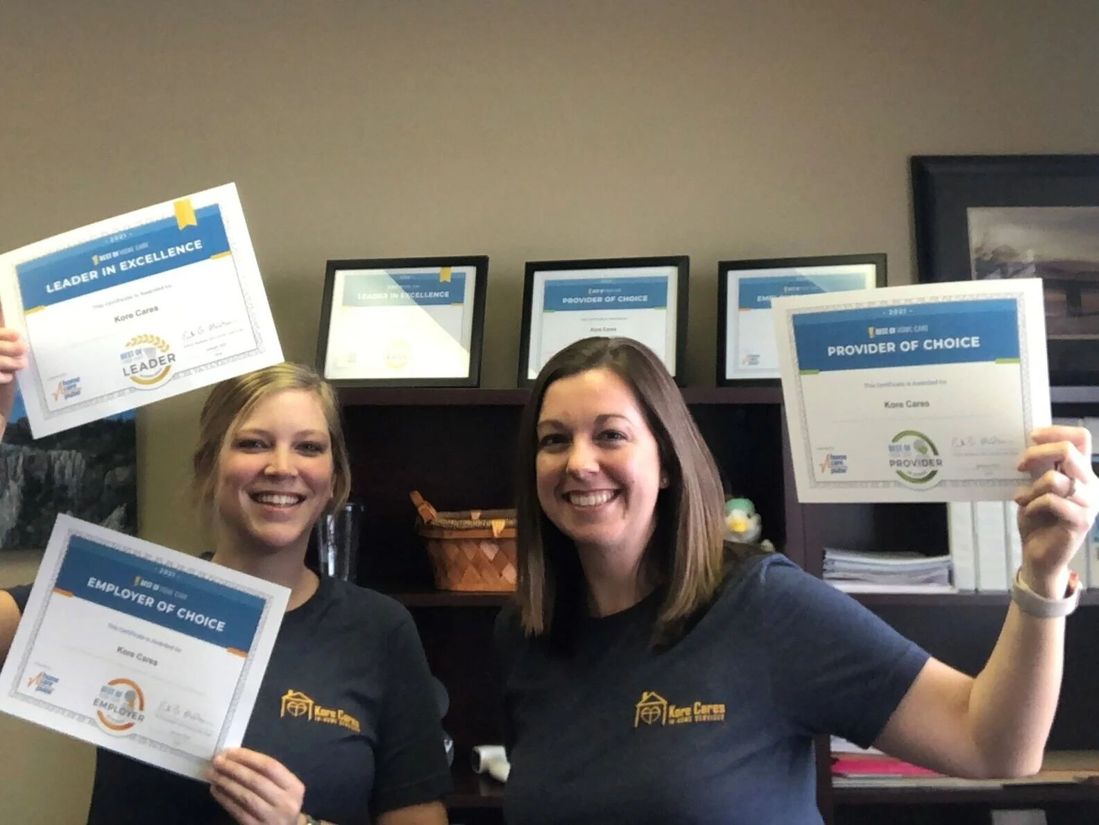 Kore Cares 2021 Best of Home Care® Recipient 2 Years in a Row