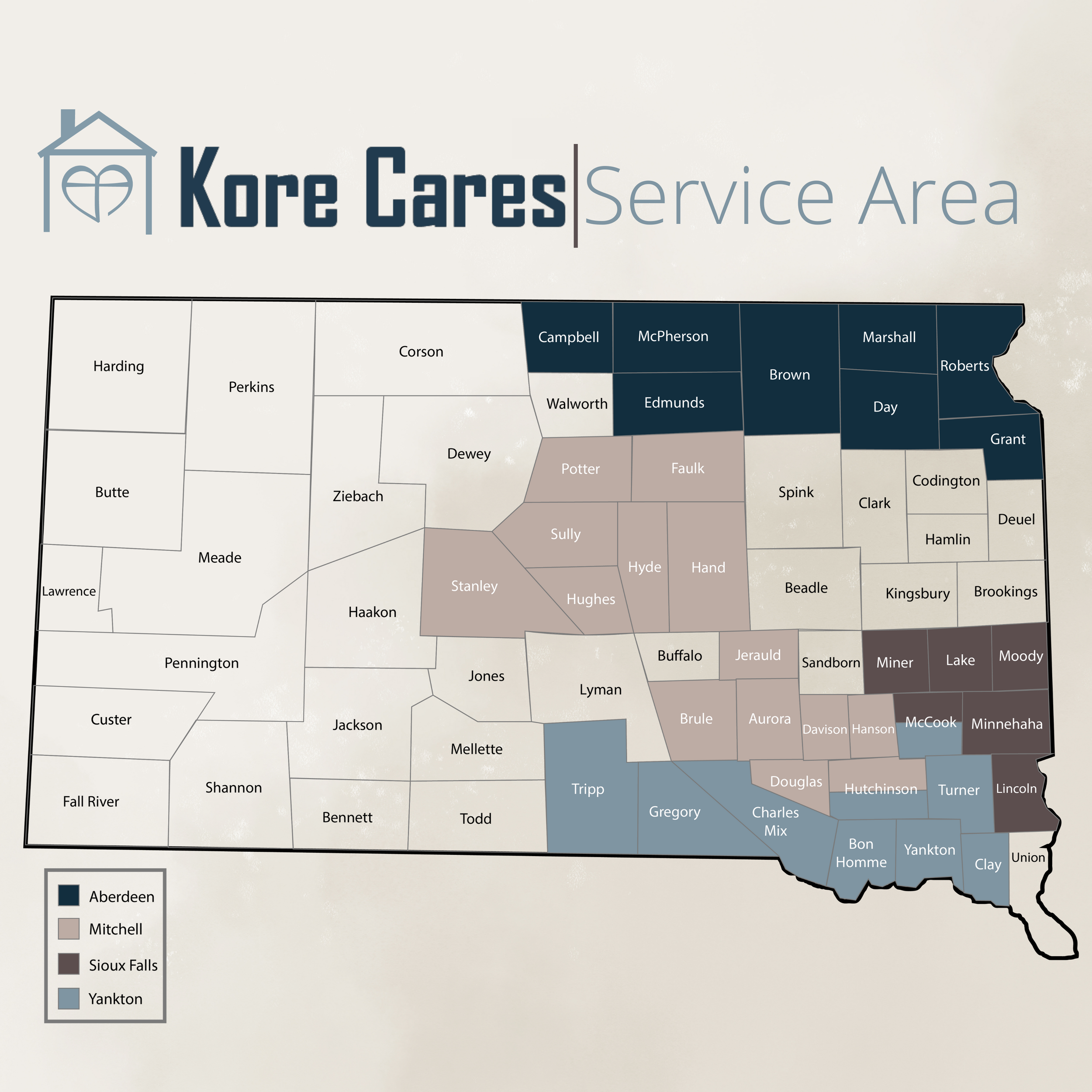 Kore Cares Service Area