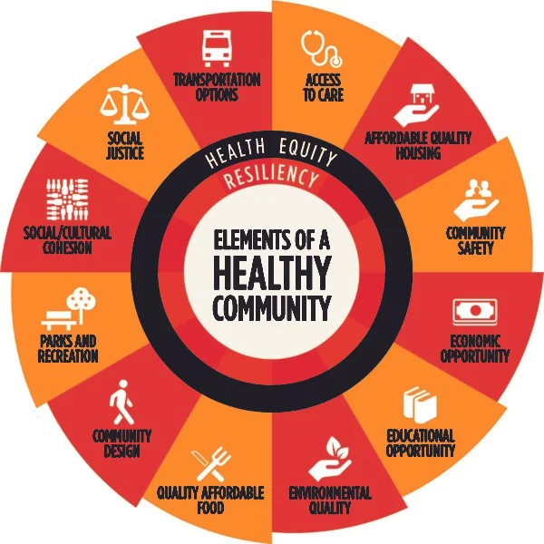 Social determinants wheel