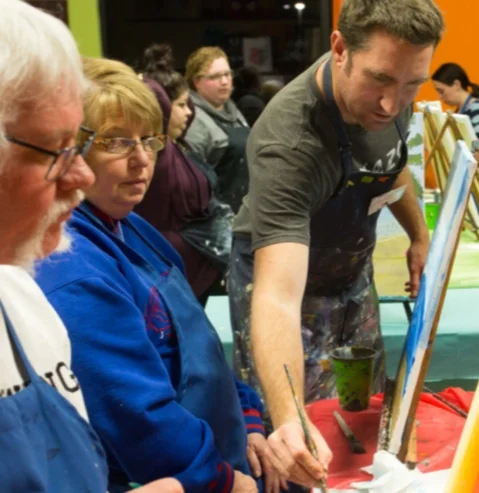 Creating Community: Paint Therapy Uncorked