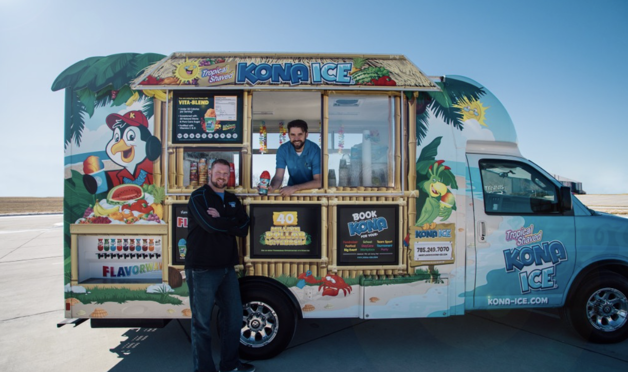 "Yay! Kona Ice is here!"