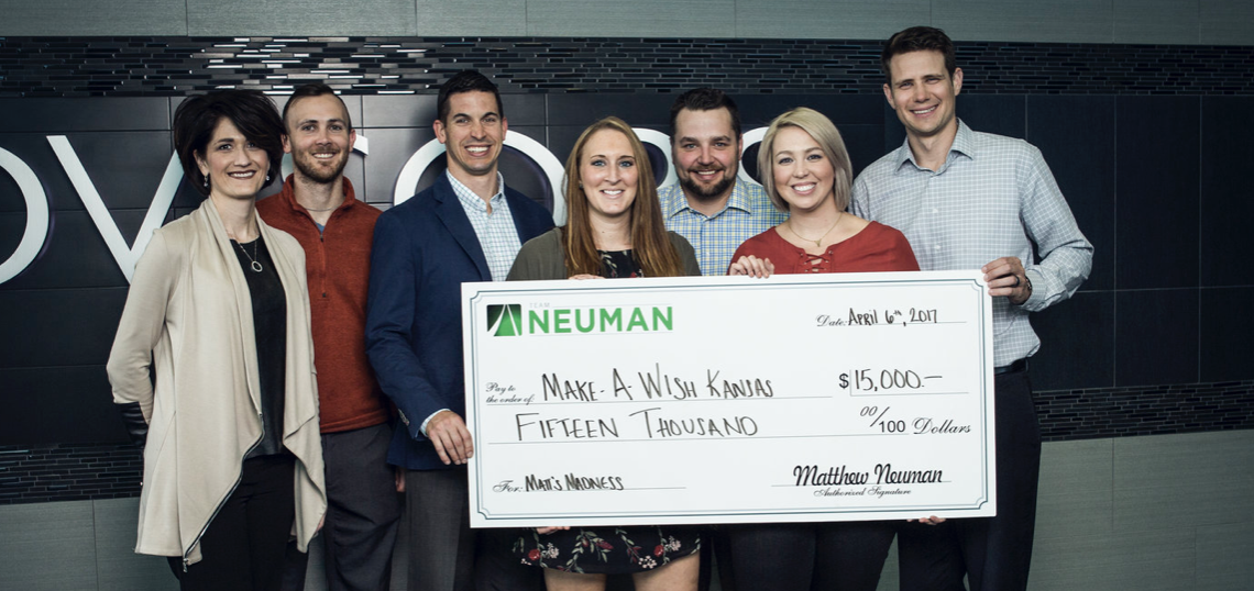 Advisors Excel’s Team Neuman delivers $15,000 