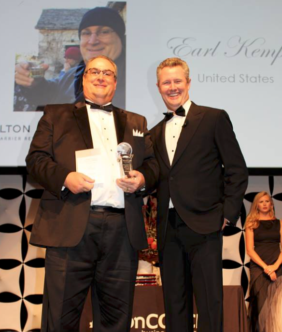 EARL KEMPER Accepts Award for 2018 Most Community Impact by an Individual, Global Award as well as PlanningCLUB Global Award