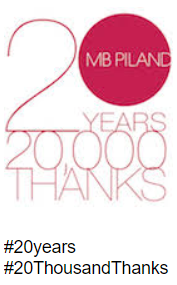 MB PILAND 20TH ANNIVERSARY INVITES OTHERS TO  HELP LAUNCH A GRATITUDE TIDAL WAVE