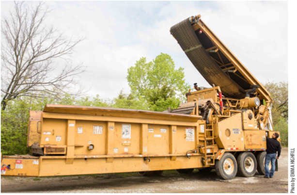 Gearing up for a new chapter in his 20-year-old business, Greg Gathers, owner of Custom Tree Care, will be opening a green waste recycling center that repurposes useable tree materials and mulches the leftovers.