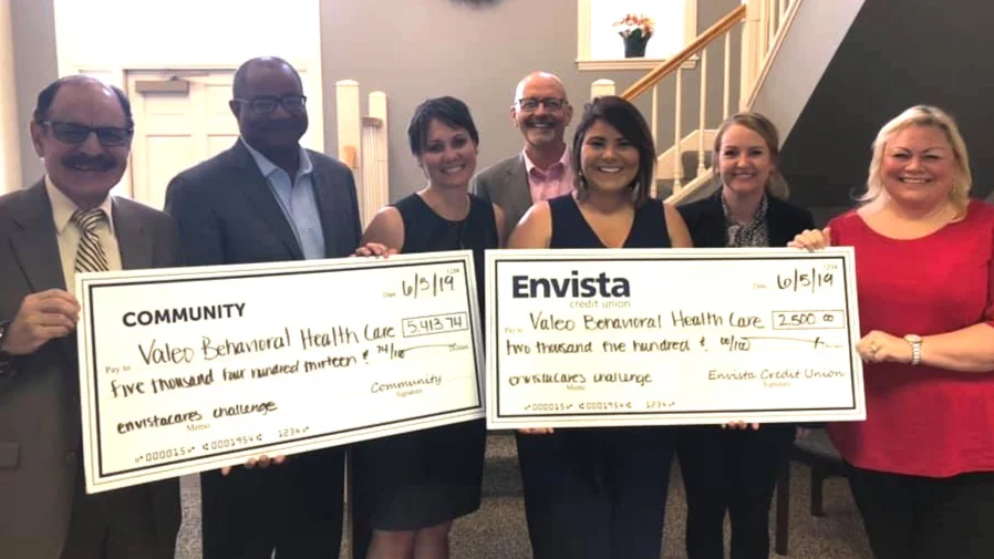 Valeo Behavioral Health Center Receives $7,913.74 in Donations in Partnership with the Envista Cares Challenge