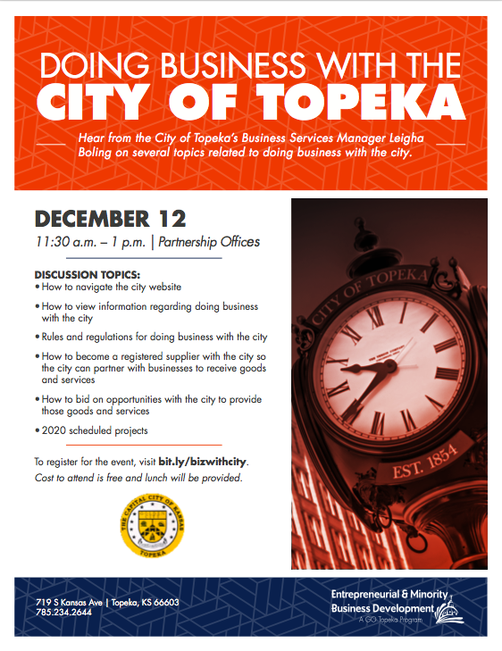 GO Topeka Partners with City to Hold Free Educational Event