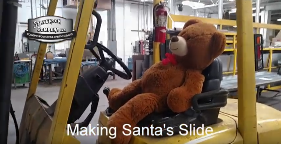 Santa Got a Brand New Slide, Courtesy of Stevenson Company
