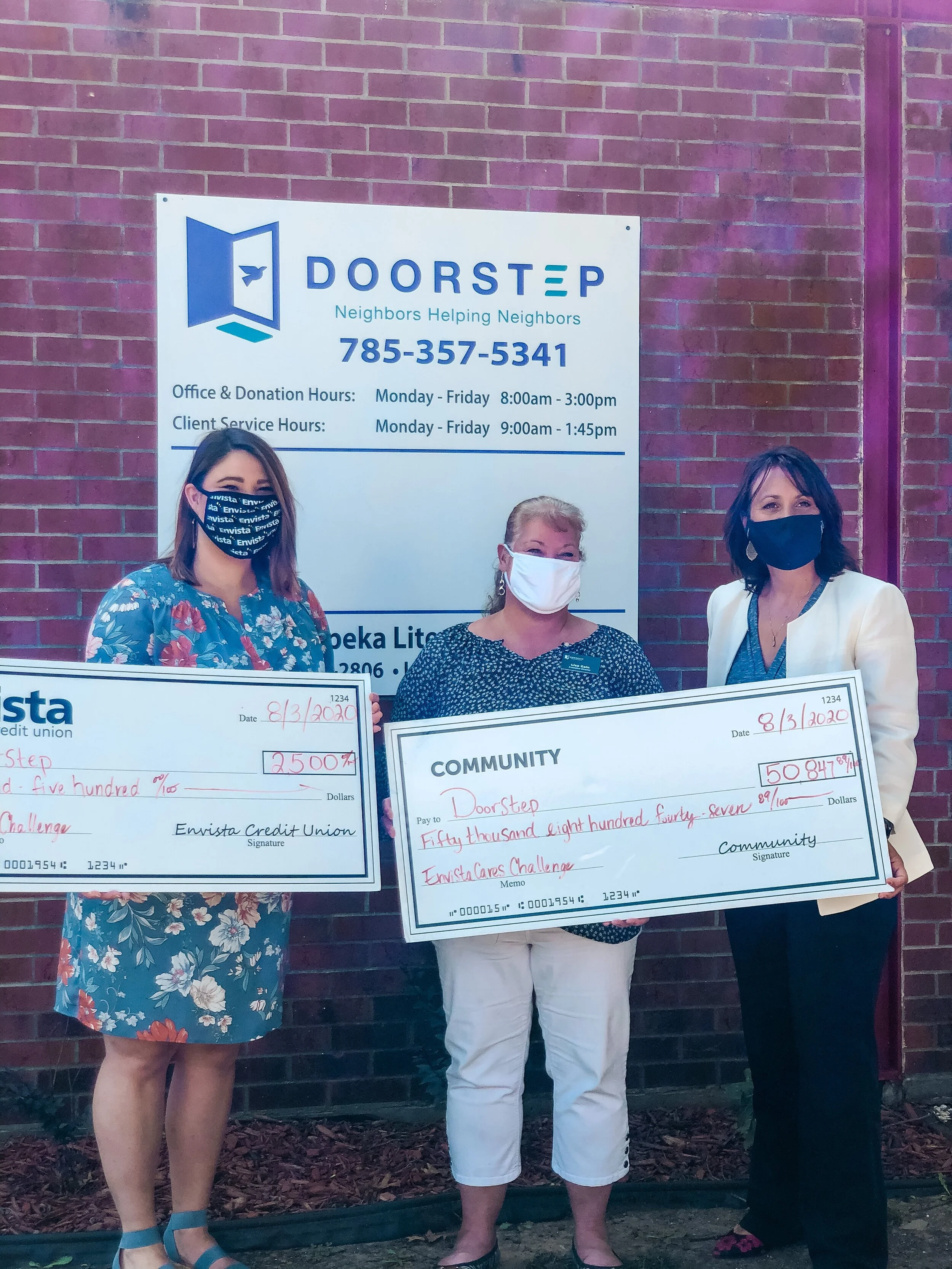 Donation Results of the July EnvistaCares Challenge