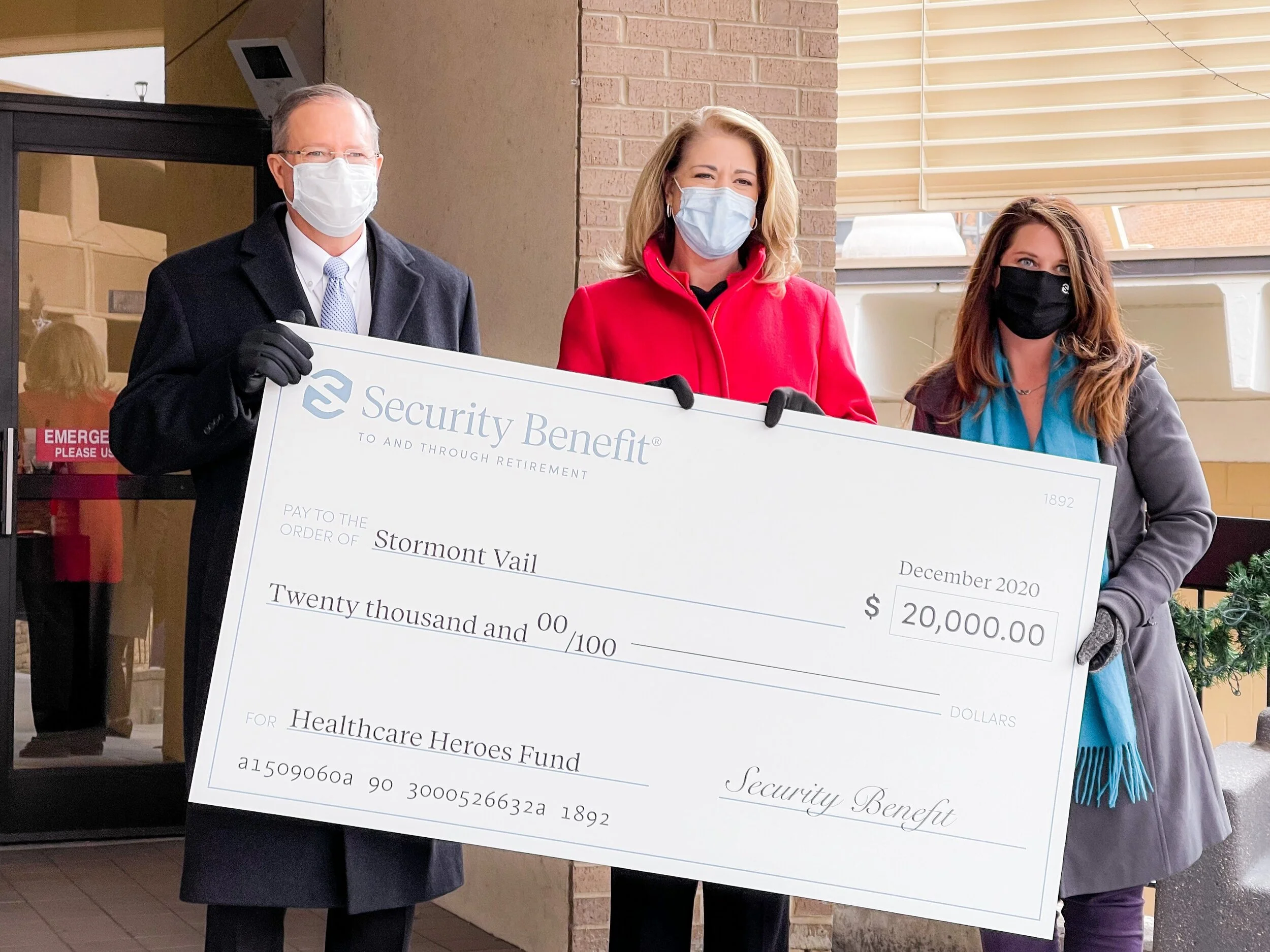 Stormont Vail Foundation Receives Donation from Security Benefit