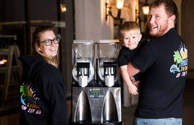 Frozen Drinks On The Go: Ashley &amp; Branden Watson