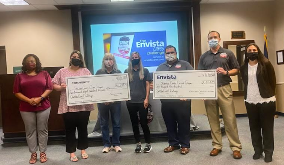EnvistaCares Challenge Announces Shawnee County Crime Stoppers Donation Results