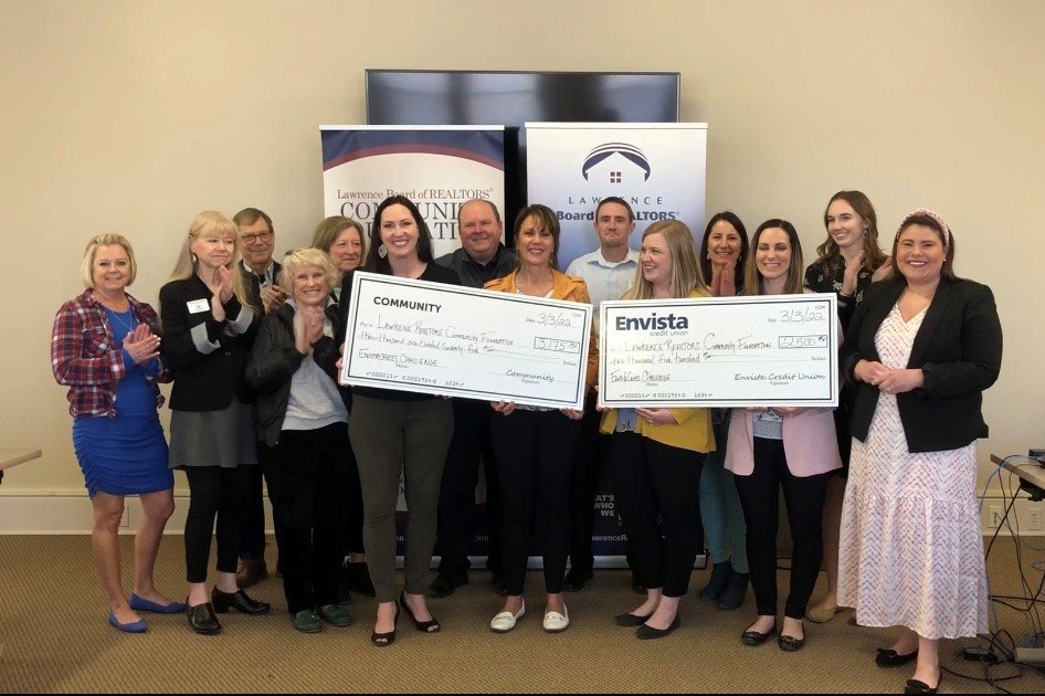 EnvistaCares Challenge Announces Lawrence REALTORS® Community Foundation Donation Results