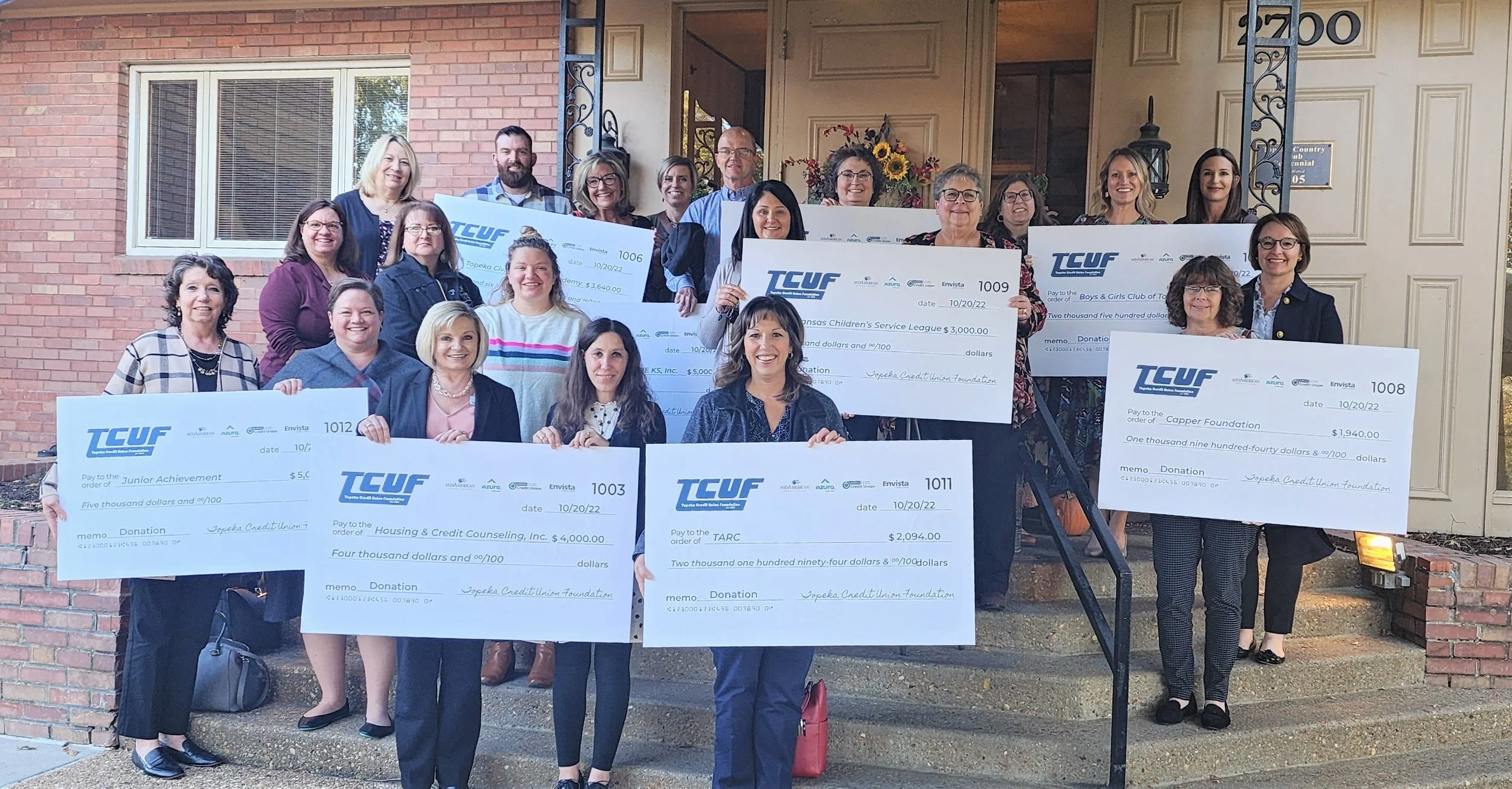 TCUF Gives $29,674 to 9 Organizations