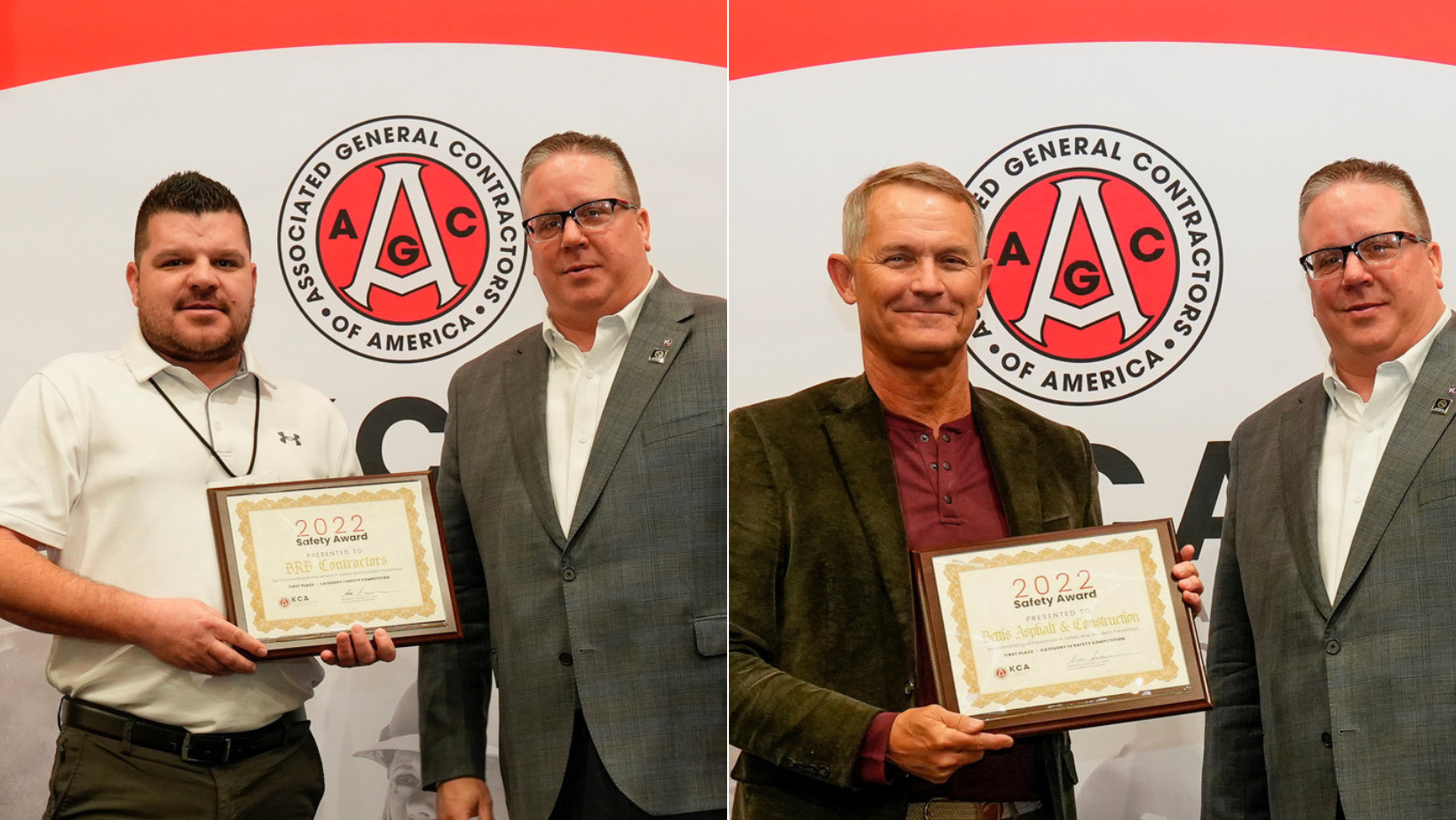 Five contractors recognized for workplace safety 