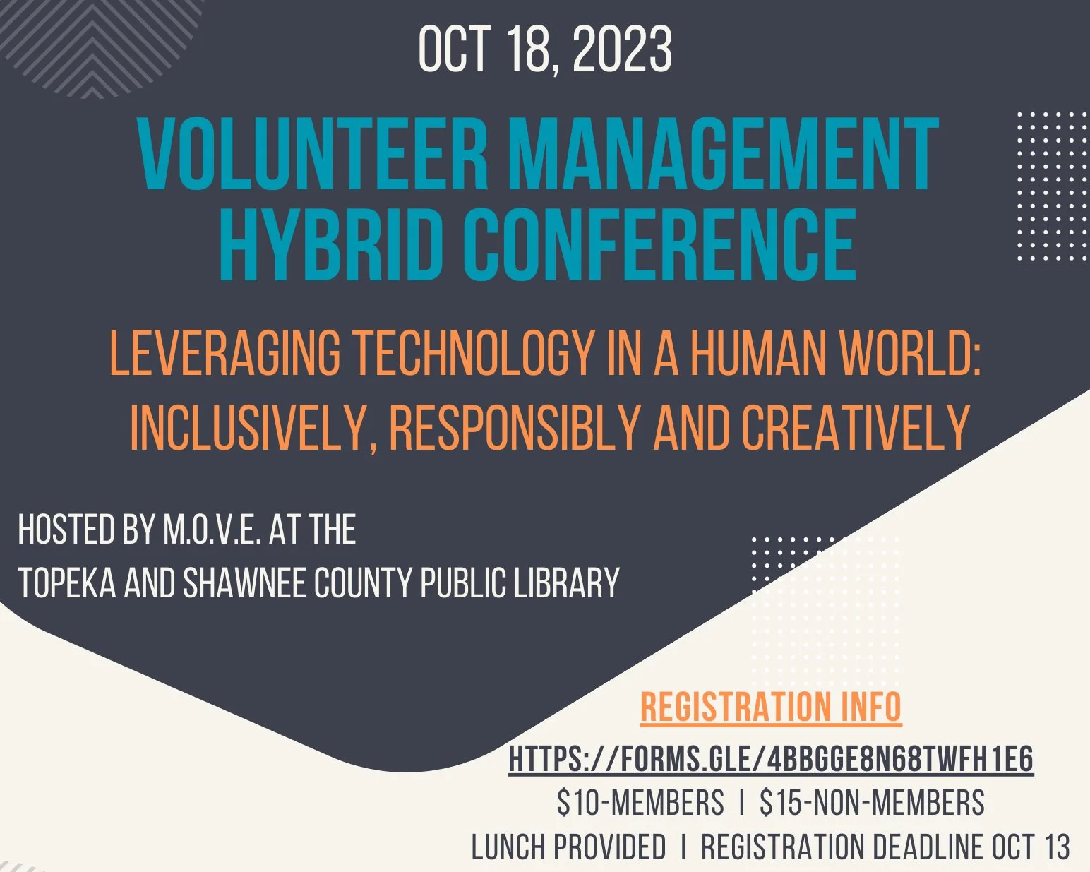 Local Volunteer Association Hosts A One-Day Conference On Oct. 18th