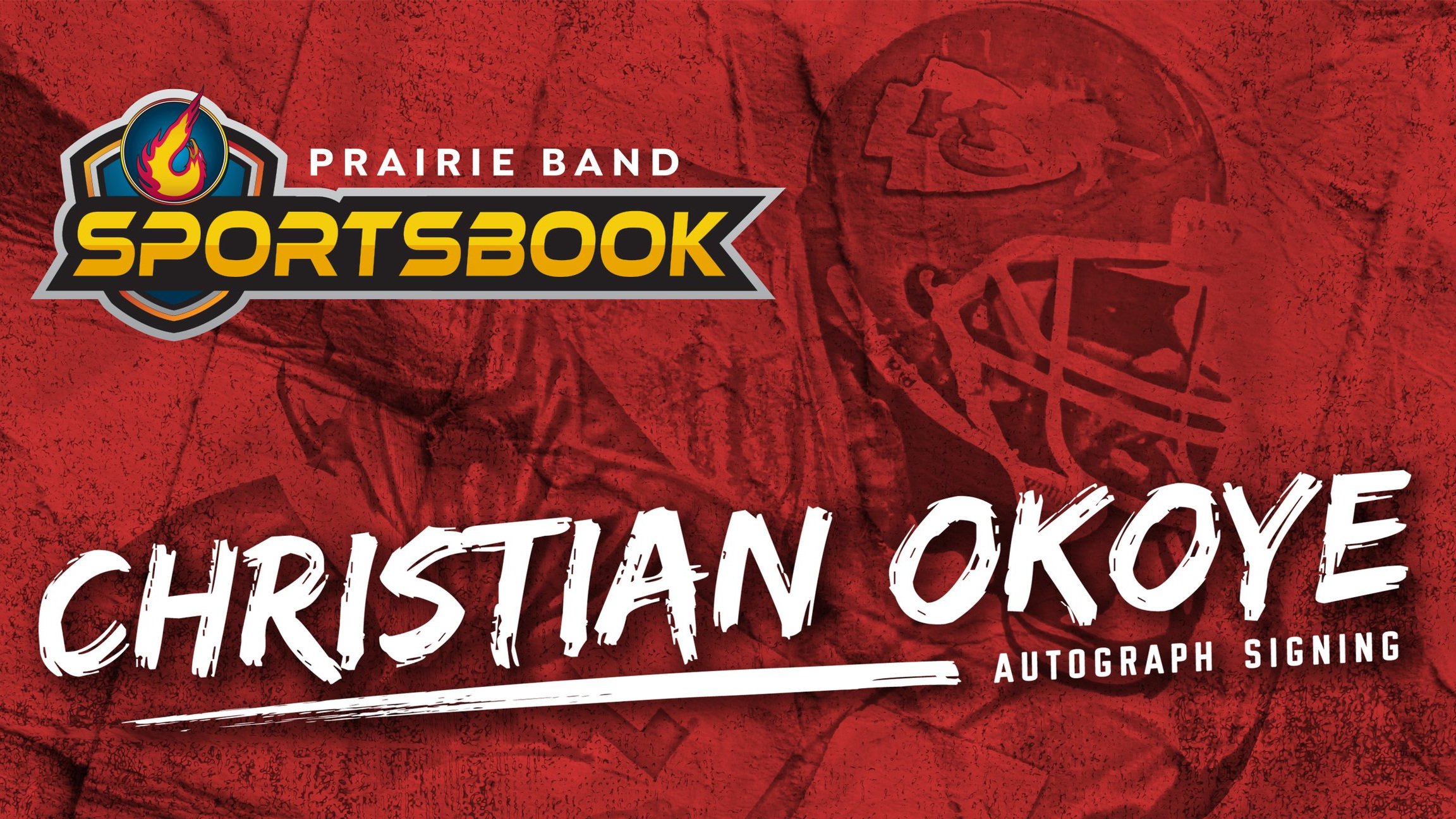  Christian Okoye Autograph Signing at Prairie Band Casino!