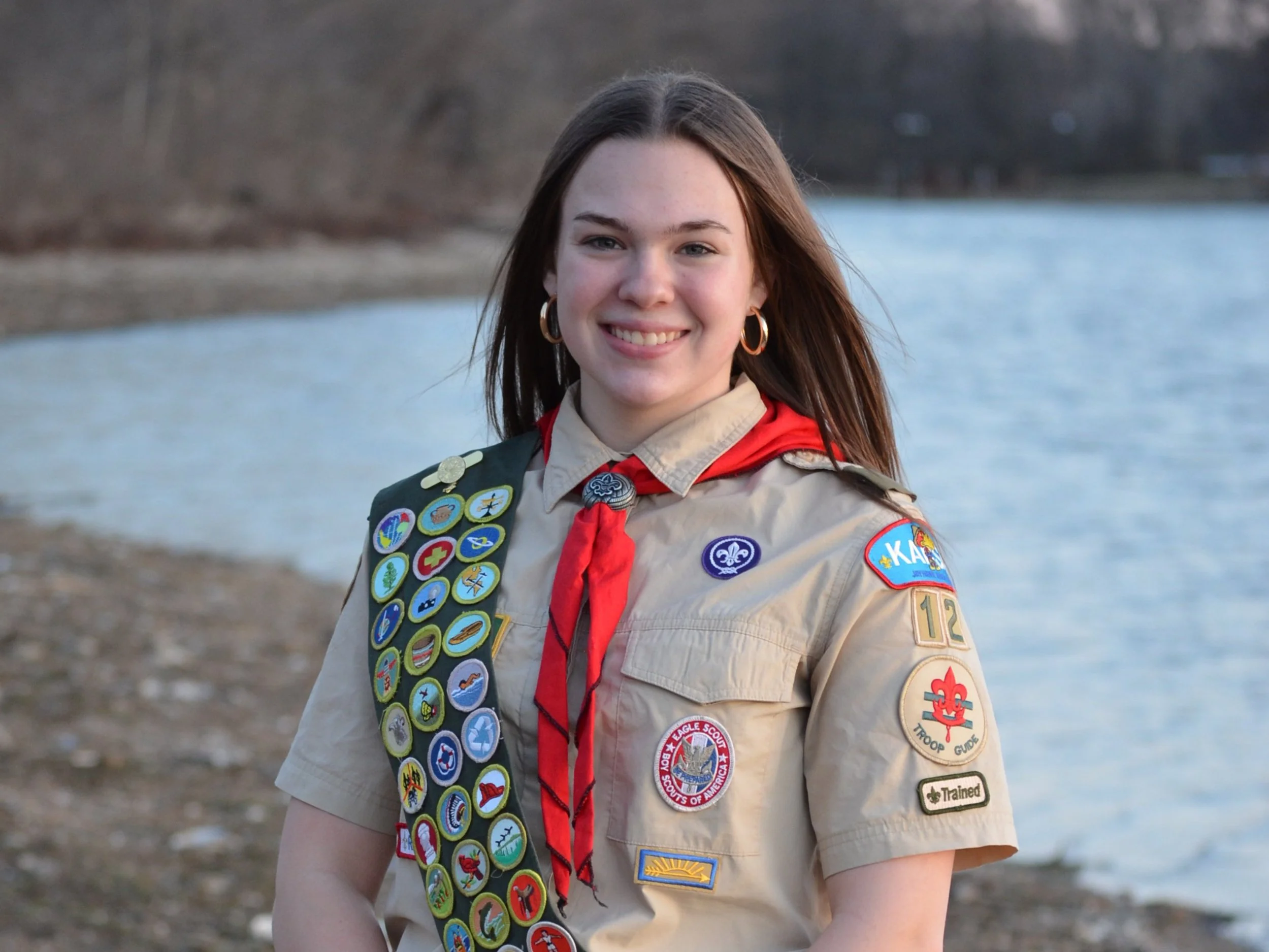 A Shawnee Heights Freshman has earned the first Eagle Scout Award to be recognized by Troop 12G