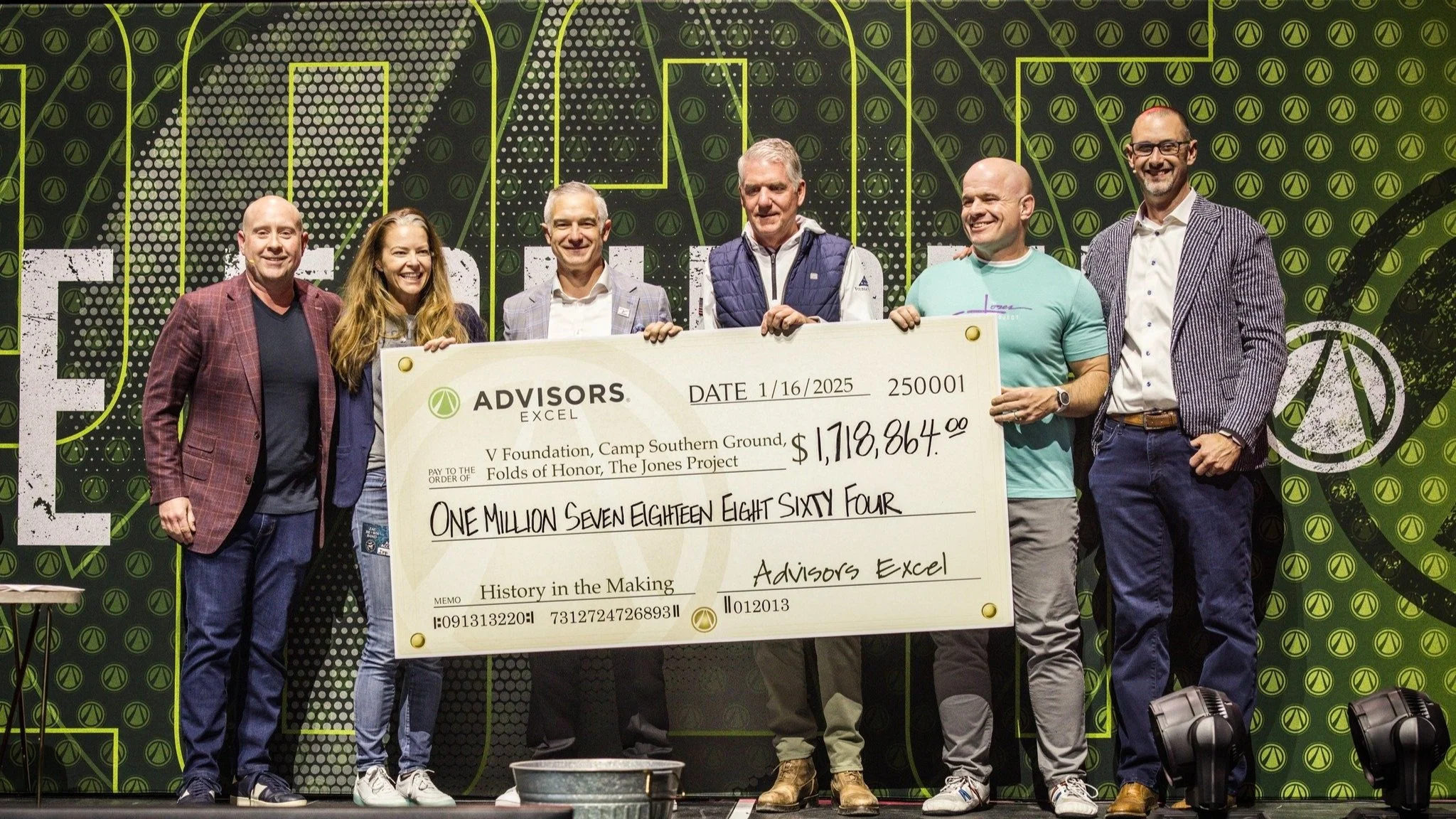 Advisors Excel Raises $1.7 Million for Four National Nonprofits at Annual Event