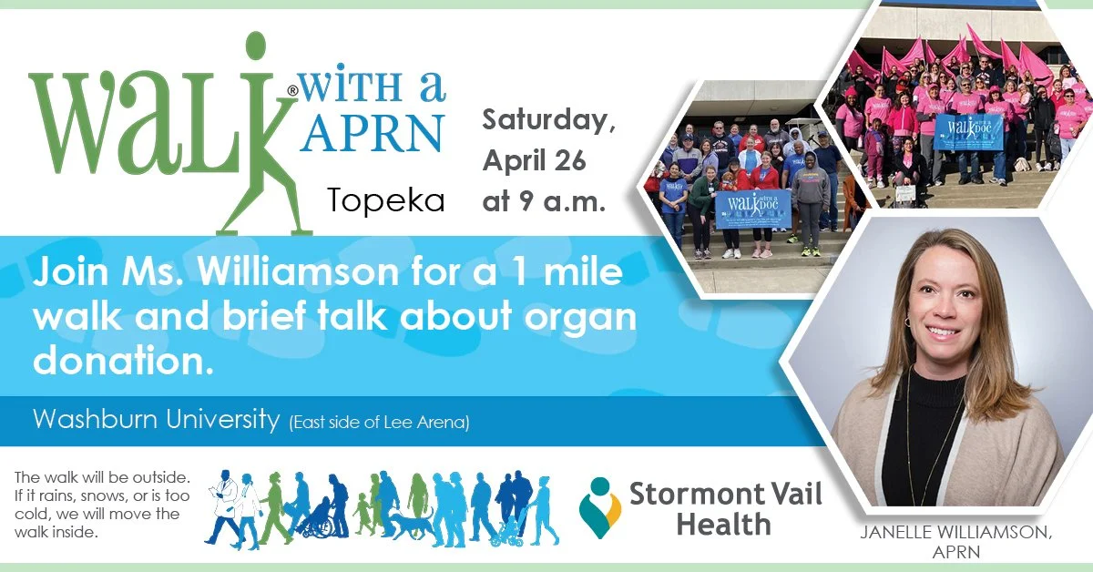 Stormont Vail Health Announces April Walk with an APRN