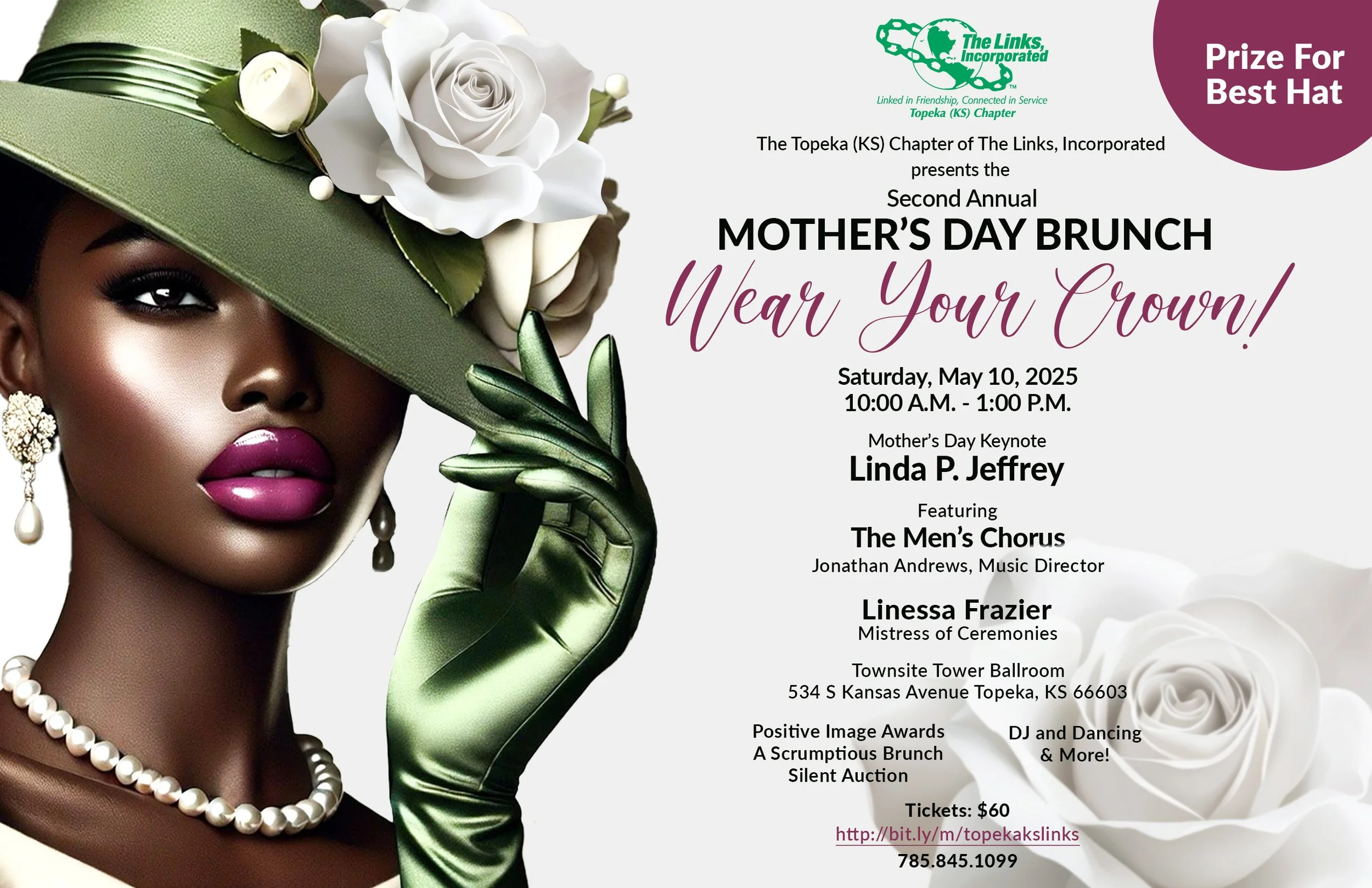 Topeka (KS) Links Honor Mother’s at  2nd Annual Mother’s Day “WEAR YOUR CROWN” Brunch and Positive Image Awards