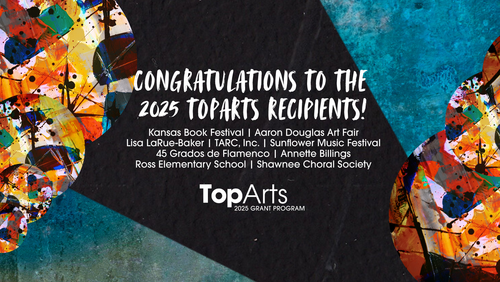 Announcing the 2025 TopArts Grant Recipients