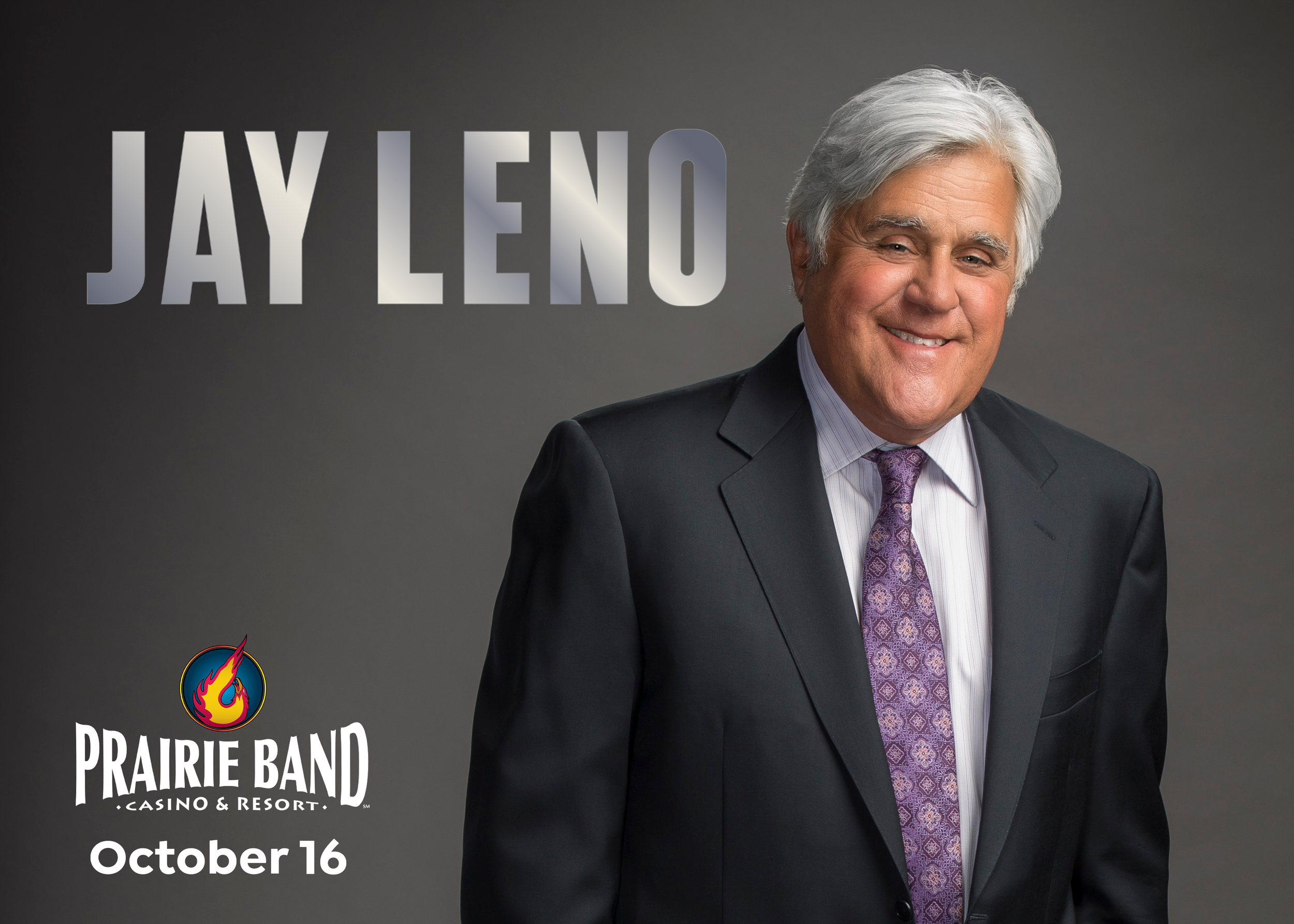 Jay Leno to Perform Live at Prairie Band Casino &amp; Resort on  October 16
