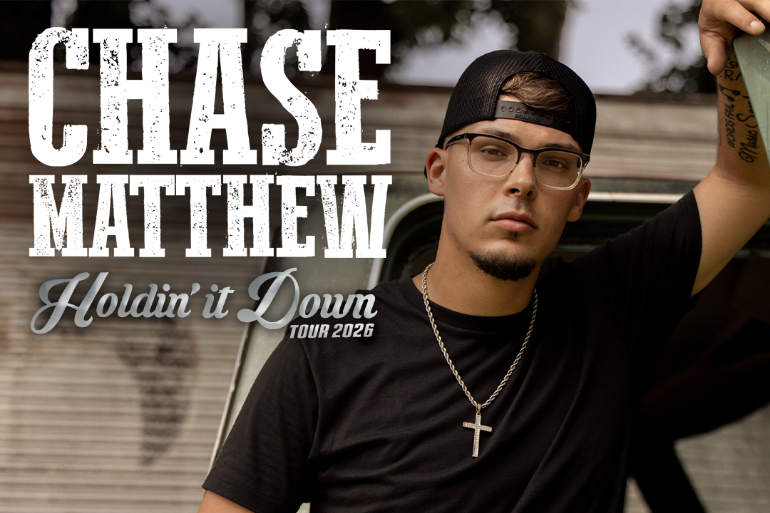 Chase Matthew to Perform Prairie Band Casino &amp; Resort on  March 26