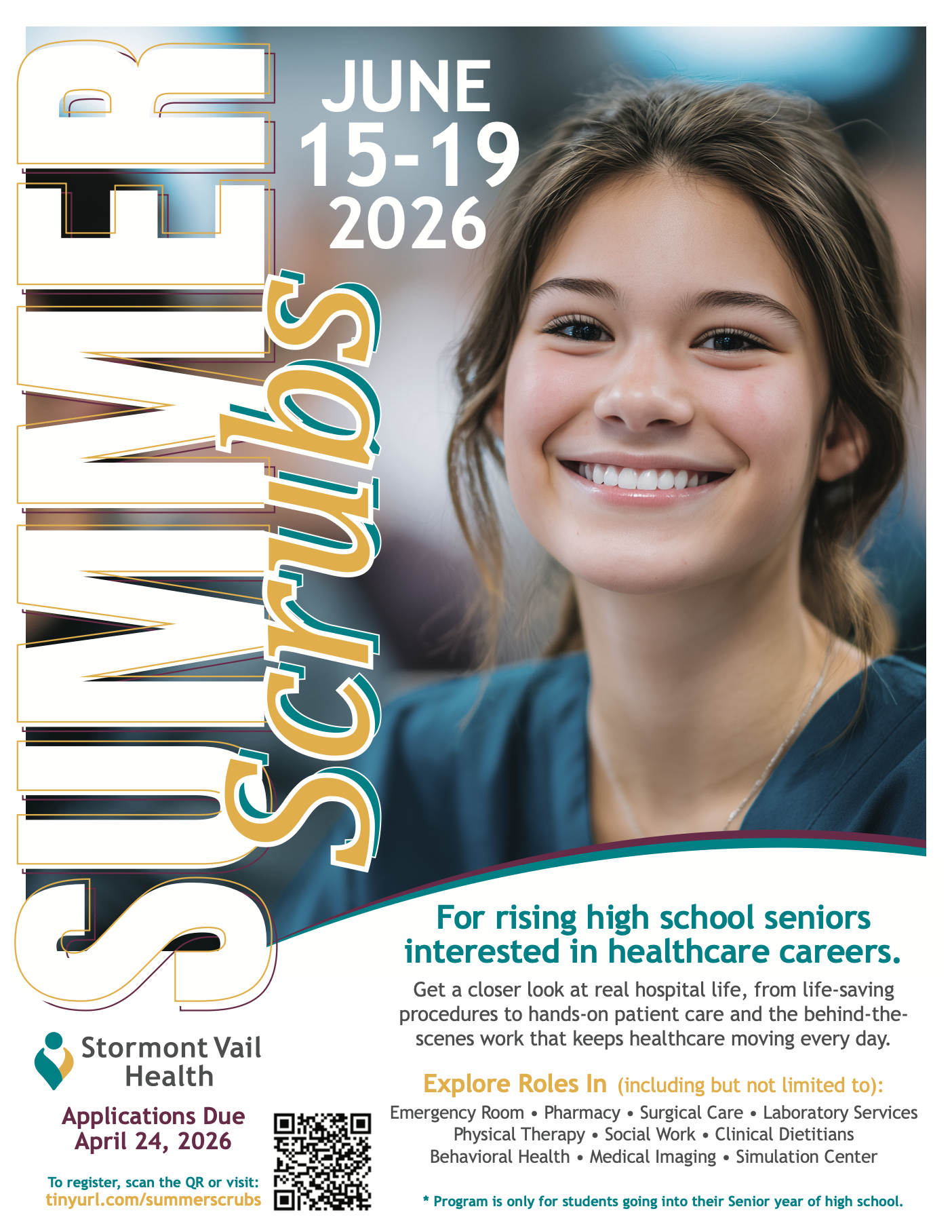 Stormont Vail Health Opens Applications for 2026 Summer Scrubs Program