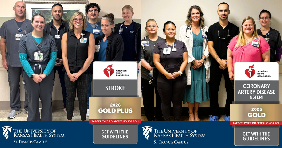 The University of Kansas Health System St. Francis Campus is nationally recognized for its commitment to excellence in cardiovascular care